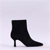 Pedro Anton Goldie High Heel Ankle Boot - Black Suede
